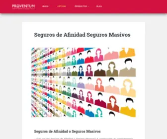 Segurosdeafinidad.com(Seguros de Afinidad Seguros Masivos) Screenshot