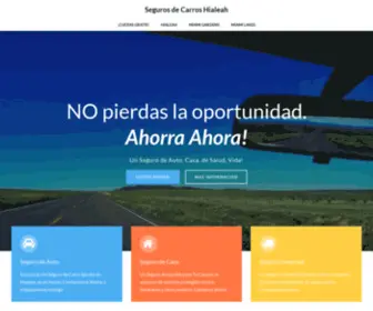 Segurosdecarroshialeah.org(Front Page) Screenshot