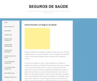 Segurosdesaude.com(Seguros de Saúde) Screenshot