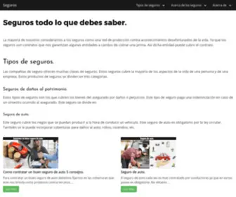 Segurosdevida.site(Seguros todo lo que debes saber) Screenshot