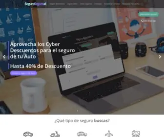 SeguroSeguro.cl(Compara y Contrata 100% Online tus Seguros) Screenshot