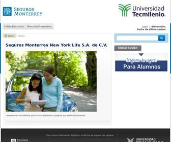Segurosmnyl.com.mx(Seguro para alumnos Tec Milenio) Screenshot