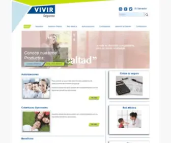 Segurosvivir.com.sv(Seguros de gastos médicos) Screenshot