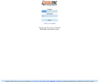 Segutae.com.mx(Recarga tiempo aire electrónico TELCEL) Screenshot