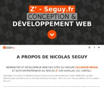 Seguy.fr(Création de sites internet Aurillac) Screenshot