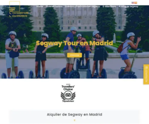 Segwaymadrid.com(Segway Madrid) Screenshot