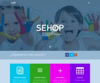 Sehop.org(Sociedad Española de Hematología y Oncología Pediátricas) Screenshot