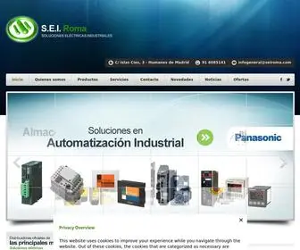 Sei-Roma.es(Soluciones Eléctricas Industriales) Screenshot