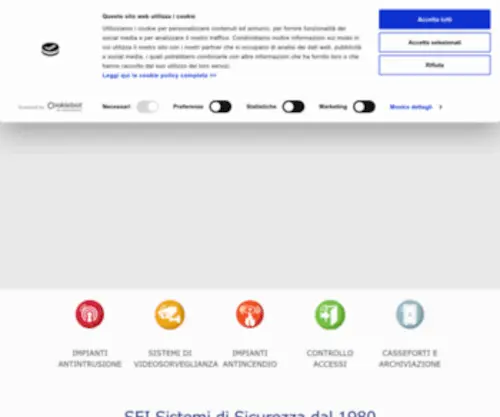 Sei-Sicurezza.it(SEI Sistemi di Sicurezza a Padova) Screenshot