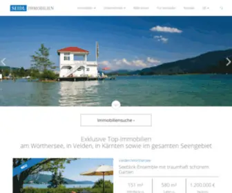 Seidl-Immobilien.at(Exklusive Immobilien am Wörthersee) Screenshot