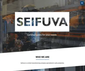 Seifuva.com(Metal processing and safes production) Screenshot