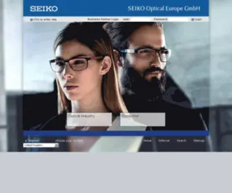 Seiko-Optical.de(SEIKO Optical Europe GmbH) Screenshot