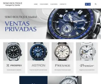 Seikoboutique.es(Página Oficial de Seiko® y Grand Seiko® España) Screenshot