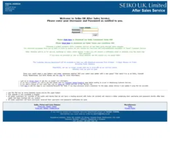 Seikoservice.co.uk(Seiko UK Limited) Screenshot