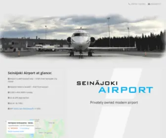 Seinajoenlentoasema.fi(SEINÄJOKI AIRPORT) Screenshot