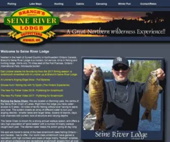 Seineriverlodge.com(Ontario Walleye Fishing Seine River Lodge) Screenshot