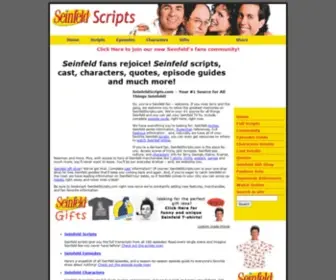 Seinfeldscripts.com(A site for all of us Seinfeld Fans) Screenshot