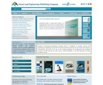 Seipub.org(Science and Engineering Publishing Company) Screenshot