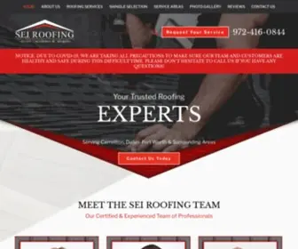 Seiroofing.com(Roofing Company Carrollton) Screenshot