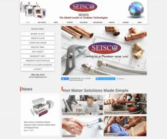 Seisco.com(Seisco Electric Tankless Water Heaters) Screenshot