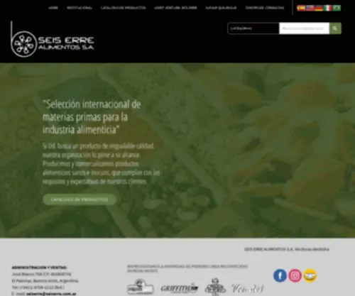 Seiserre.com.ar(SEIS ERRE ALIMENTOS S.A) Screenshot