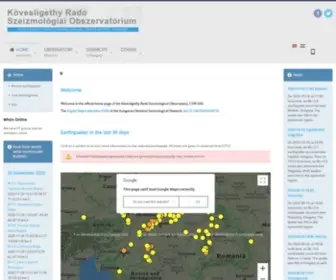 Seismology.hu(Címlap) Screenshot