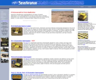 Seistronix.com(SEISTRONIX Exploration Seismographs) Screenshot