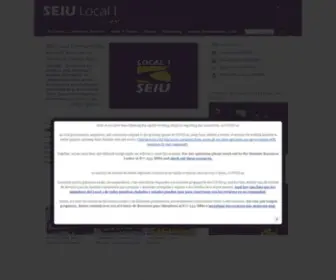 Seiu1.org(SEIU Local 1) Screenshot