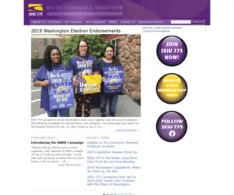 Seiu775.org(SEIU 775) Screenshot