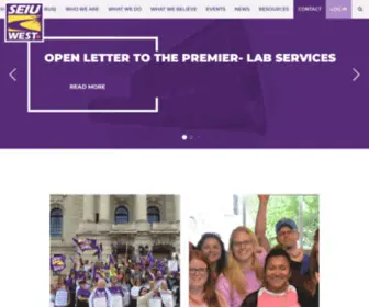 Seiuwest.ca(SEIU-West) Screenshot