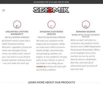 Seizmik.com(Accessories for UTVs and Side) Screenshot