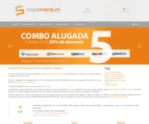 Sejapremium.com.br(Contas premium) Screenshot