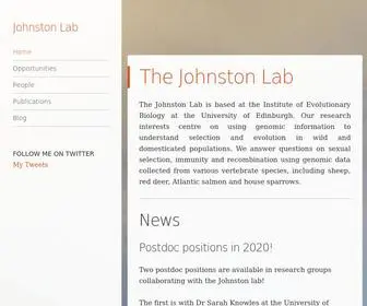 Sejohnston.com(Johnston Lab) Screenshot