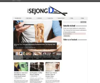 Sejongdish.com(The Sejong Dish) Screenshot