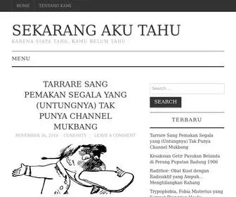Sekarangakutahu.com(Sekarang Aku Tahu) Screenshot
