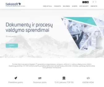 Sekasoft.com(DVS sistemos efektyviam organizacijos valdymui) Screenshot