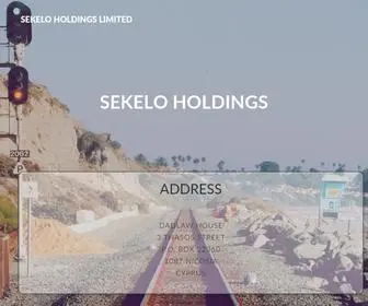 Sekeloltd.com(SEKELO HOLDINGS LIMITED) Screenshot