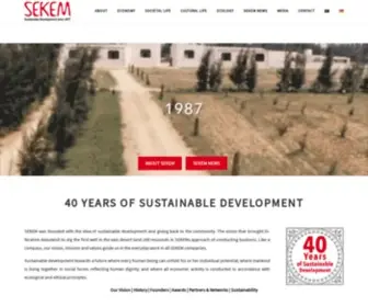 Sekem.com(40 Years of Sustainable Development) Screenshot