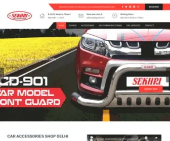 Sekhricardec.com(Car Accessories Shop New Delhi) Screenshot