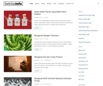 Sekilasinfo.net(Mengabarkan bisnis dan teknologi terkini) Screenshot