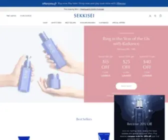 Sekkisei-USA.com(Japanese Herbal Skincare) Screenshot