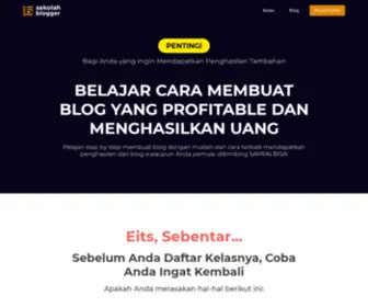 Sekolahblogger.com(Berita, Tips dan Tutorial Ngeblog) Screenshot