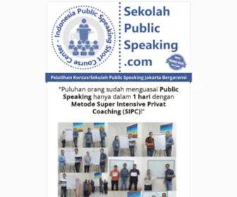 Sekolahpublicspeaking.com(Pelatihan Public Speaking No.1 di Indonesia) Screenshot