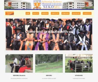 Sekomu.ac.tz(Sebastian Kolowa Memorial University (SEKOMU)) Screenshot