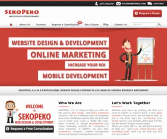 Sekopeko.com(Website Design Los Angeles) Screenshot