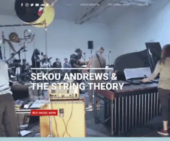 Sekouandthestringtheory.com(Sekou Andrew & The String Theory) Screenshot