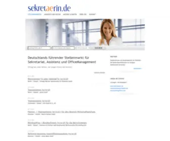 Sekretaerin.de(Jobs für Sekretariat) Screenshot