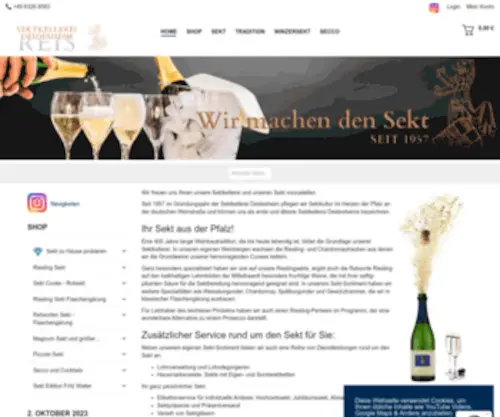 Sektkellerei.de(Sekt und Secco) Screenshot