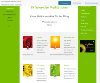 Sekunden-Meditationen.de(Sekunden) Screenshot