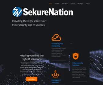 Sekurenation.com(Every organization deserves to be provided with a secure means of operation. SekureNation) Screenshot